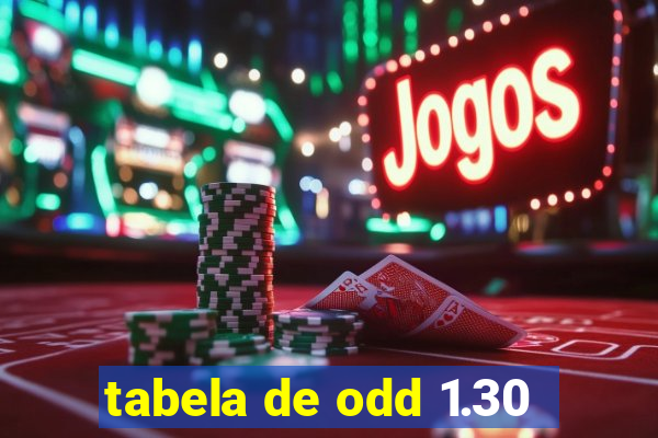 tabela de odd 1.30